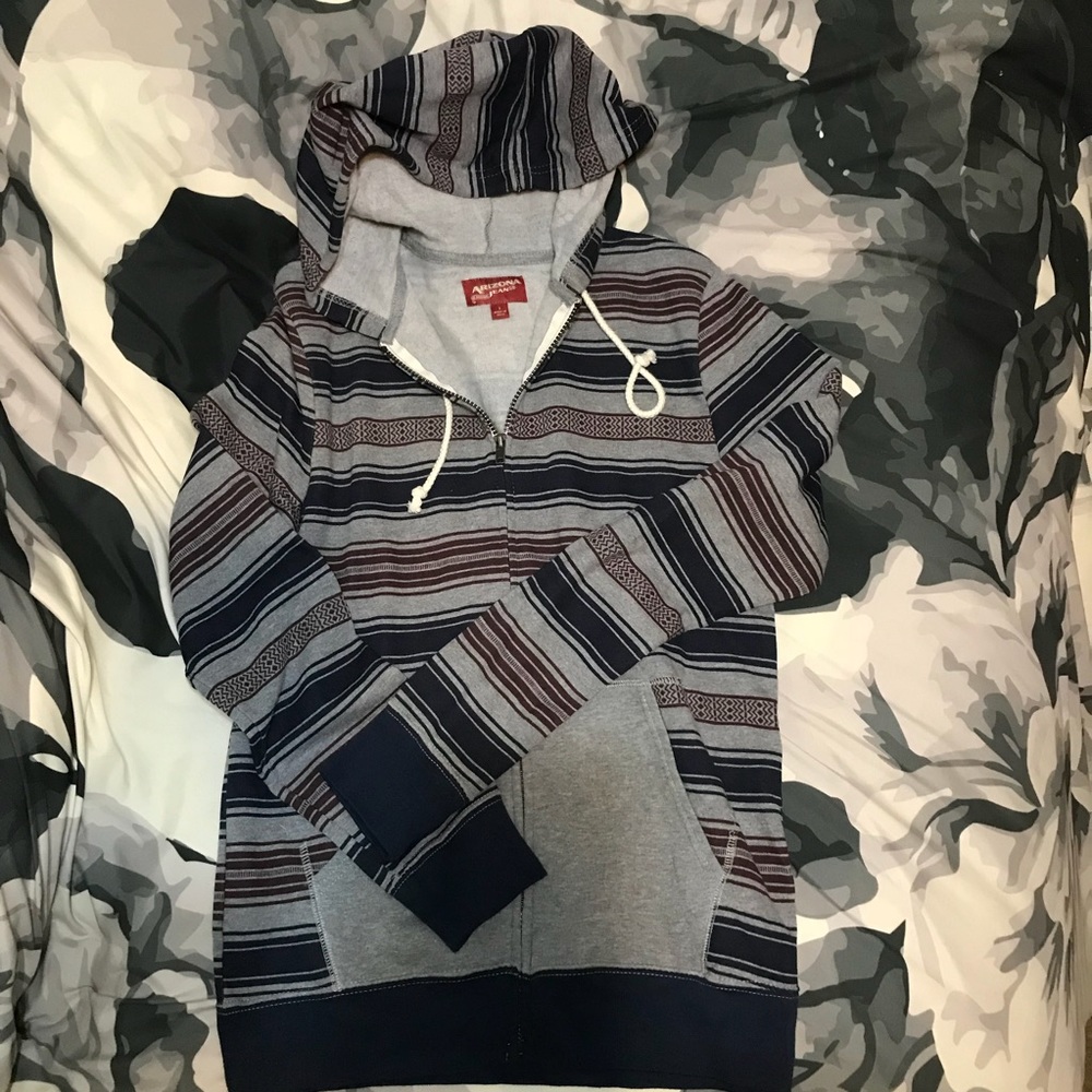 Full zip hooded sweatshirt, size small